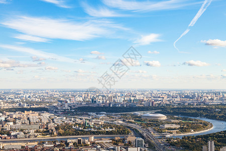 卢日涅茨卡亚天空建筑学高清图片