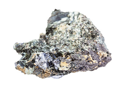辉钼矿矿石结晶的高清图片