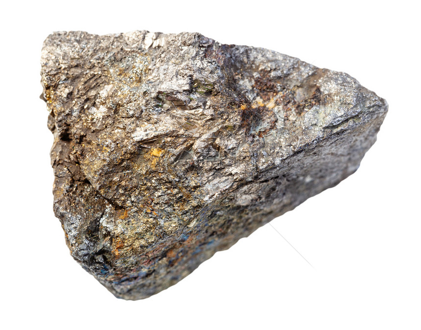 地质采集的天然矿物样本封存白背景上孤立的未污染阿兹亚锡石岩白背景上孤立的阿兹亚锡石岩图片