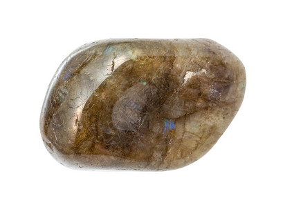 地质采集的天然矿物样本封闭式采集白色背景上分离的拉布多石宝图片