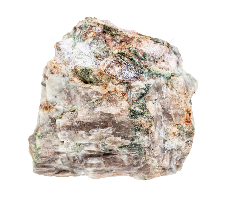 地质采集的天然矿物样本封存白色背景隔离的未粉碎德黑耶利岩白色背景隔离的未粉碎德黑耶利岩图片