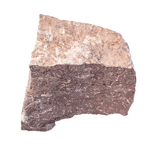 地质采集的自然矿物样本封存白色背景隔离的粗石岩高清图片