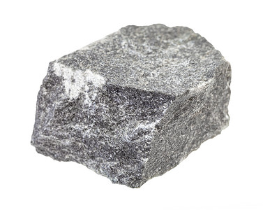 地质采集的自然矿物样本封存白色背景的安地锡岩高清图片