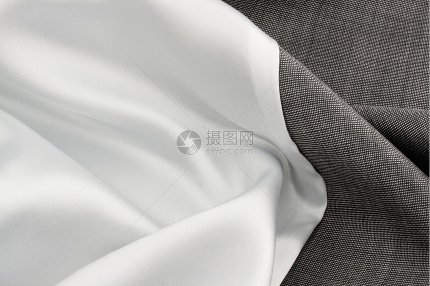 白色的纺织品质地粗布纹理图片