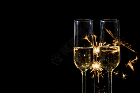 派对新年晚会香槟背景图片