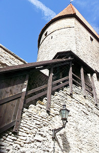 古老的城堡一个老的石头城堡个别元素门楼梯图片