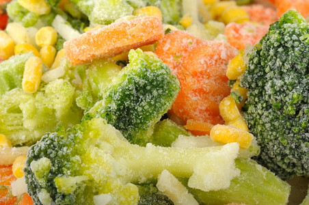 冰冻的蔬菜图片