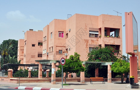 摩洛哥街头城市建筑图片
