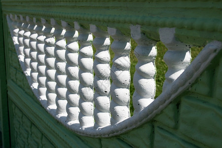 制作扶手支柱以石膏制成的栅栏图片