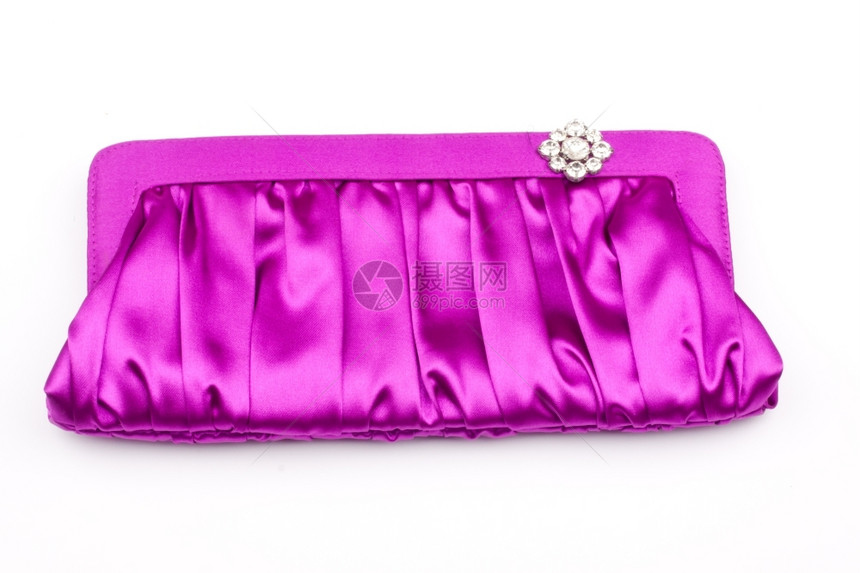 沙佛奢华紫红色豪的手提包图片