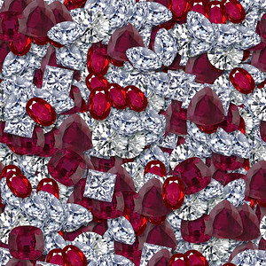 质地钻石红宝01无缝的首饰图片
