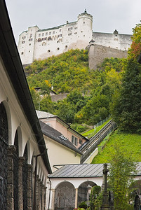 城堡萨尔茨要塞和萨尔祖堡奥地利垒中央图片