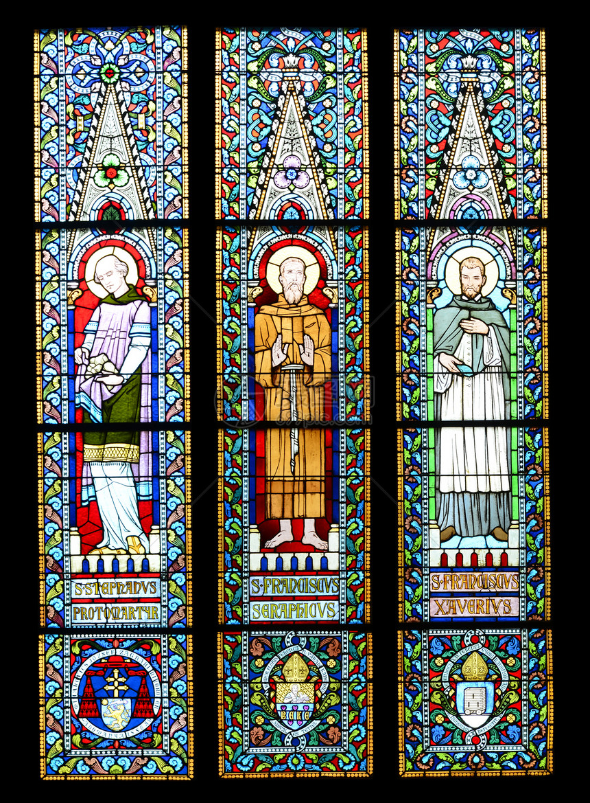最古老的死神圣马提亚斯大教堂彩色玻璃染马蒂亚斯天主教图片