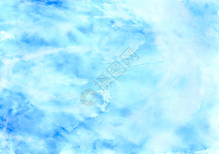 土制蓝色水彩背景绘画手工制作的背景图片