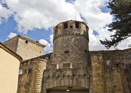 里面西班牙塞戈维亚历史中心内堡垒塔西班牙塞戈维亚结石卡斯蒂利图片