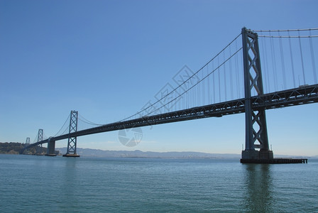 城市旧金山湾桥背景图片
