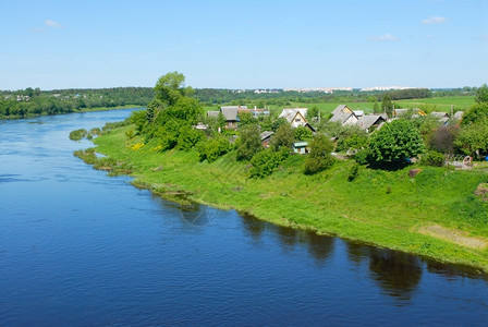 白俄罗斯的乡村背景图片