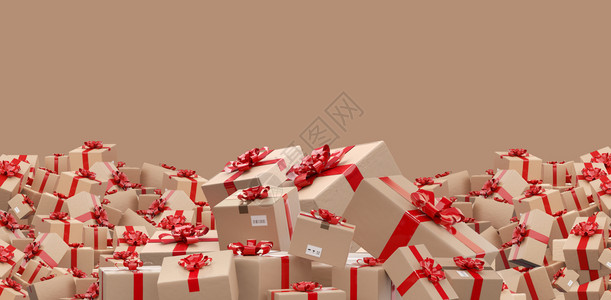圣诞节的礼物盒背景图片