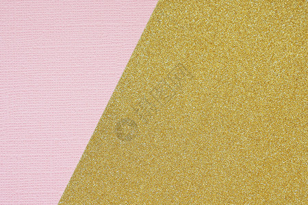 颜色黄的金和粉纸抽象几何背景质地背景图片