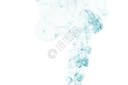 以蓝烟隔离背景创建的烟雾抽象形式Name抽象的白色艺术图片
