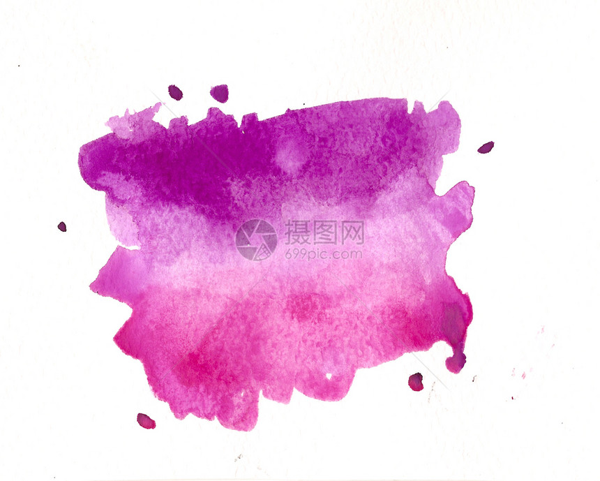 彩色粉红紫标签背景水彩溅手工制作的图片