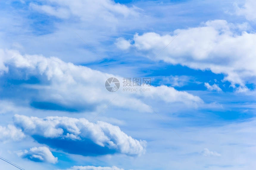 夏季蓝色天空和白云的照片天篷夏空景观图片