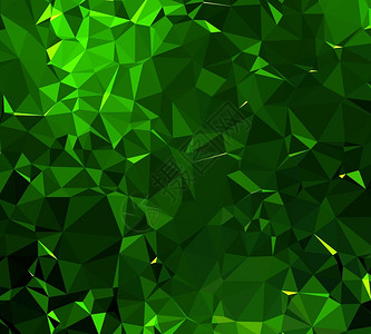 摘要3d绿色多边形和低背景带有绿色三角形的背景照片墙纸现代的图片