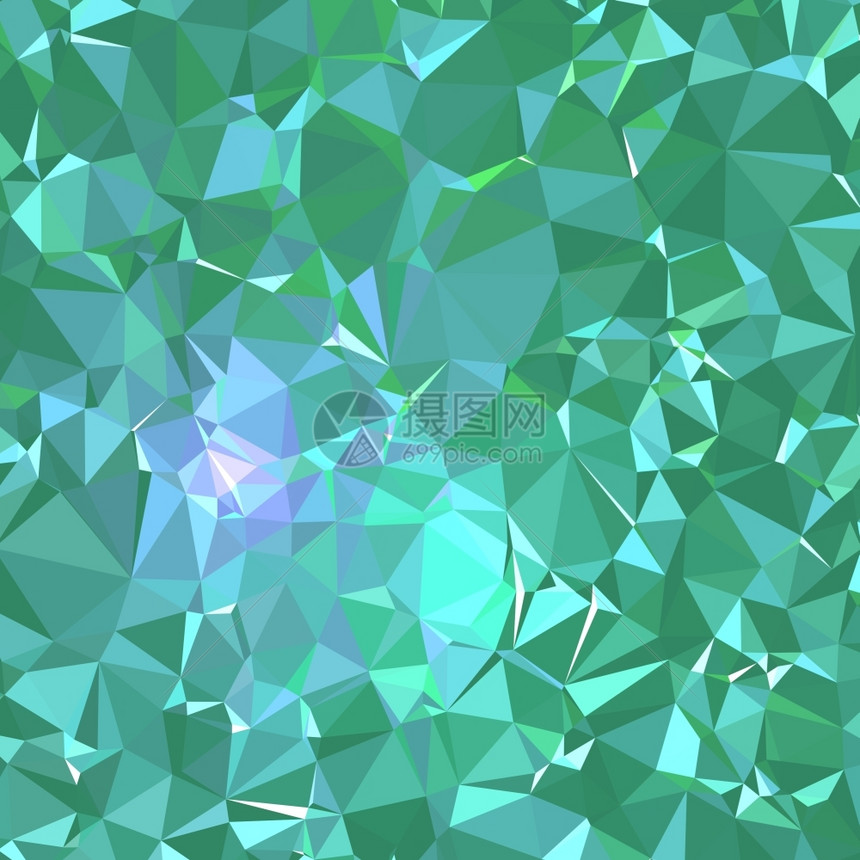 几何的插图摘要3d绿色多边形和低背景带有绿色三角形的背景未来派图片