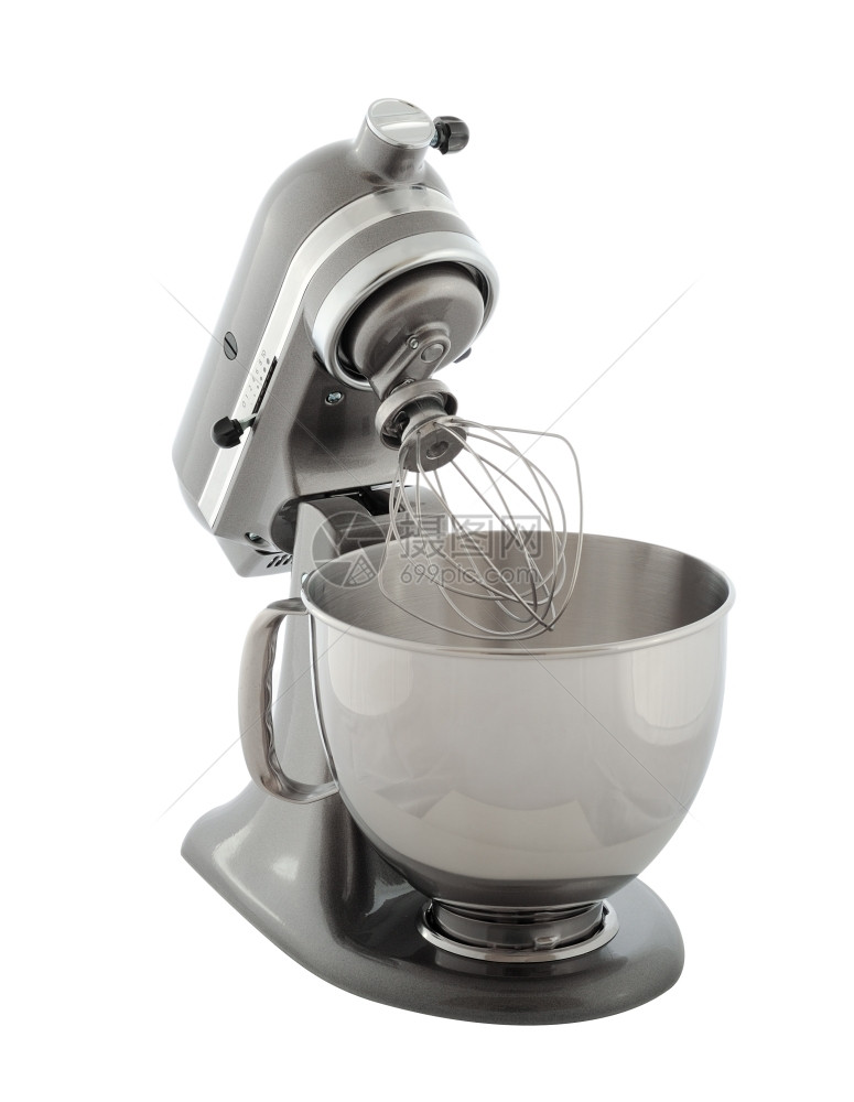 准备灰色的一种厨房电器珍珠灰星行搅拌器白底隔离图片