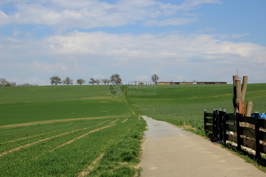德国欧洲从巴根小村庄登符腾堡州的开阔乡村绿色图片