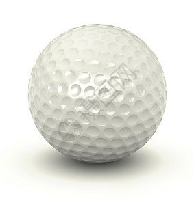 游戏单身的领域3d高尔夫球在白色背景上的转化背景图片