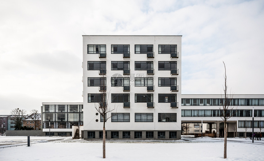现代的地标包豪斯冬季德国索市著名的BauhausBauhaus图片