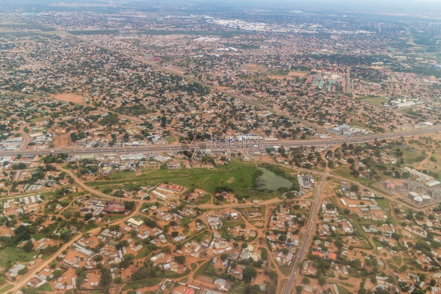 天线博茨瓦纳首府哈罗内市空中景象建筑学城市图片