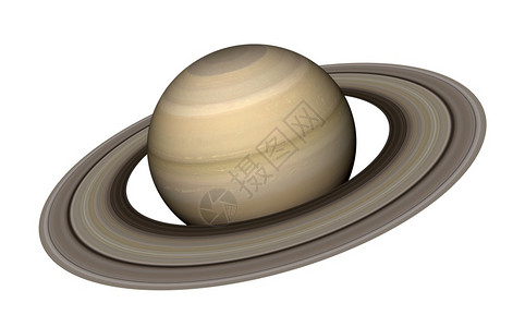 由美国局提供的这幅图像元件3D土星在白色背景上被孤立插图美天局系统图片