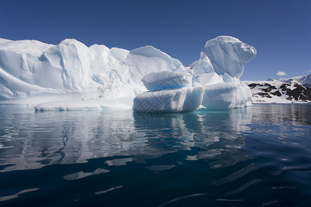库弗维尔湾团子在南极洲半岛的丹科附近CuvervilleBay冰山寒冷的冻背景