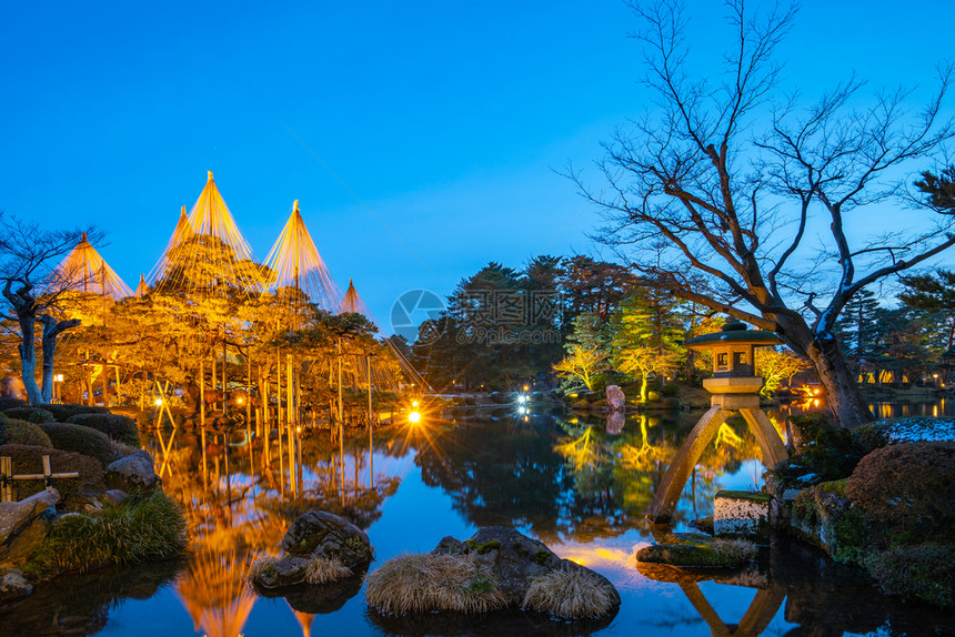 日本公园夜景图片