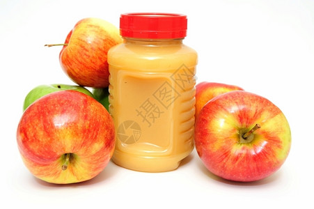 新鲜的苹果和苹果汁图片