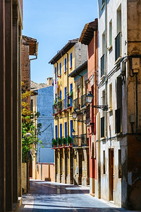 乡村的Teruel农村街道阿拉贡西班牙特鲁埃尔天图片
