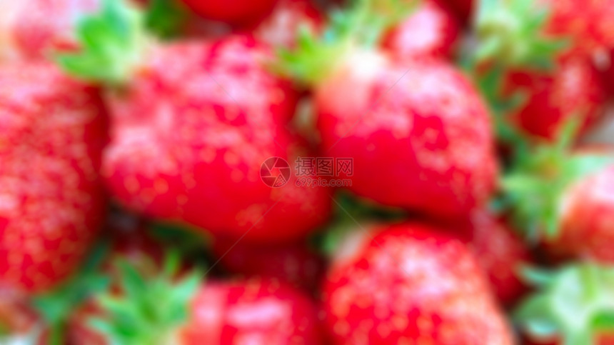 模糊新鲜的成熟草莓背景有机的浆果生态图片