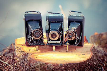 漂亮的旧折叠相机设计漂亮目的优质复古图片