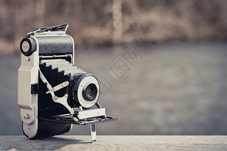漂亮的旧折叠相机设计漂亮电影老的优质图片