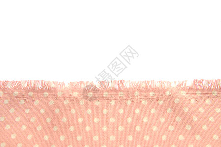 白孤立背景的边上带有缘的蜜蜂波尔卡圆点的灰质棉织布和粉色物的背景纹理尘土飞扬沿着一种背景图片