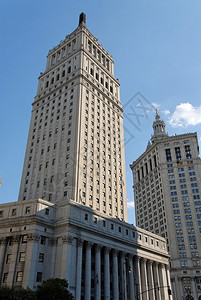 城市新的下曼哈顿联邦法院大楼状态图片