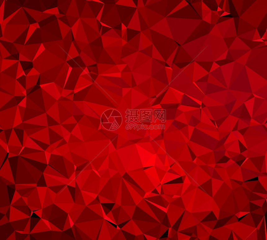 红色的黑暗摘要3d深红色多边形和低背景与深红色三角形的背景抽象图片