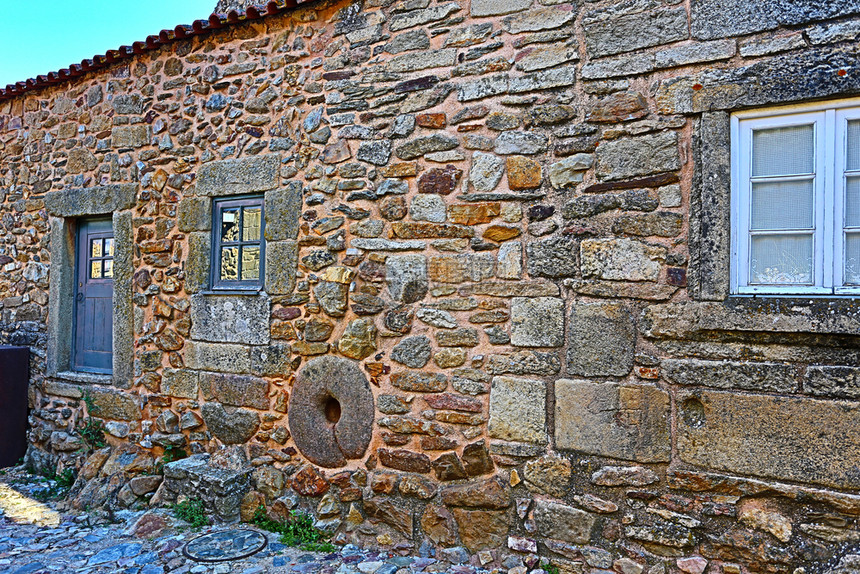 建造罗德里戈人类发展报告葡萄牙北部卡斯特洛罗德里哥房屋使用的传统花岗石建筑图610门图片