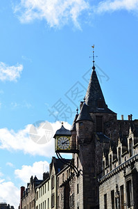镇建筑学城市的苏格兰爱丁堡老城独特建筑结构图片