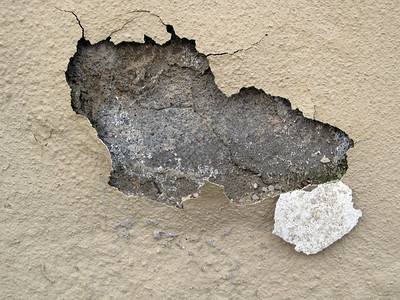 抹灰涂着石膏墙的油漆有裂缝显示开声音高清图片