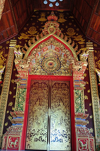 泰国清迈古老的神庙寺建筑学宗教图片