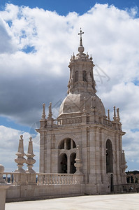 为一个桑城市里斯本葡萄牙圣文森特德福拉教堂地标建筑图片
