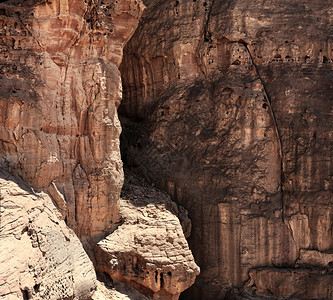 铜地质学以色列南部TimnaCrater的惊人地质构造图案图片